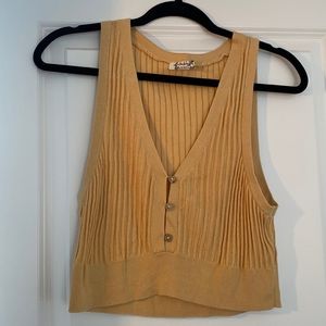 Free People Crop Sweater Tank